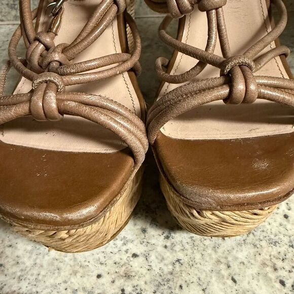 Prada wicker wedge platform sandal - Picture 4 of 10